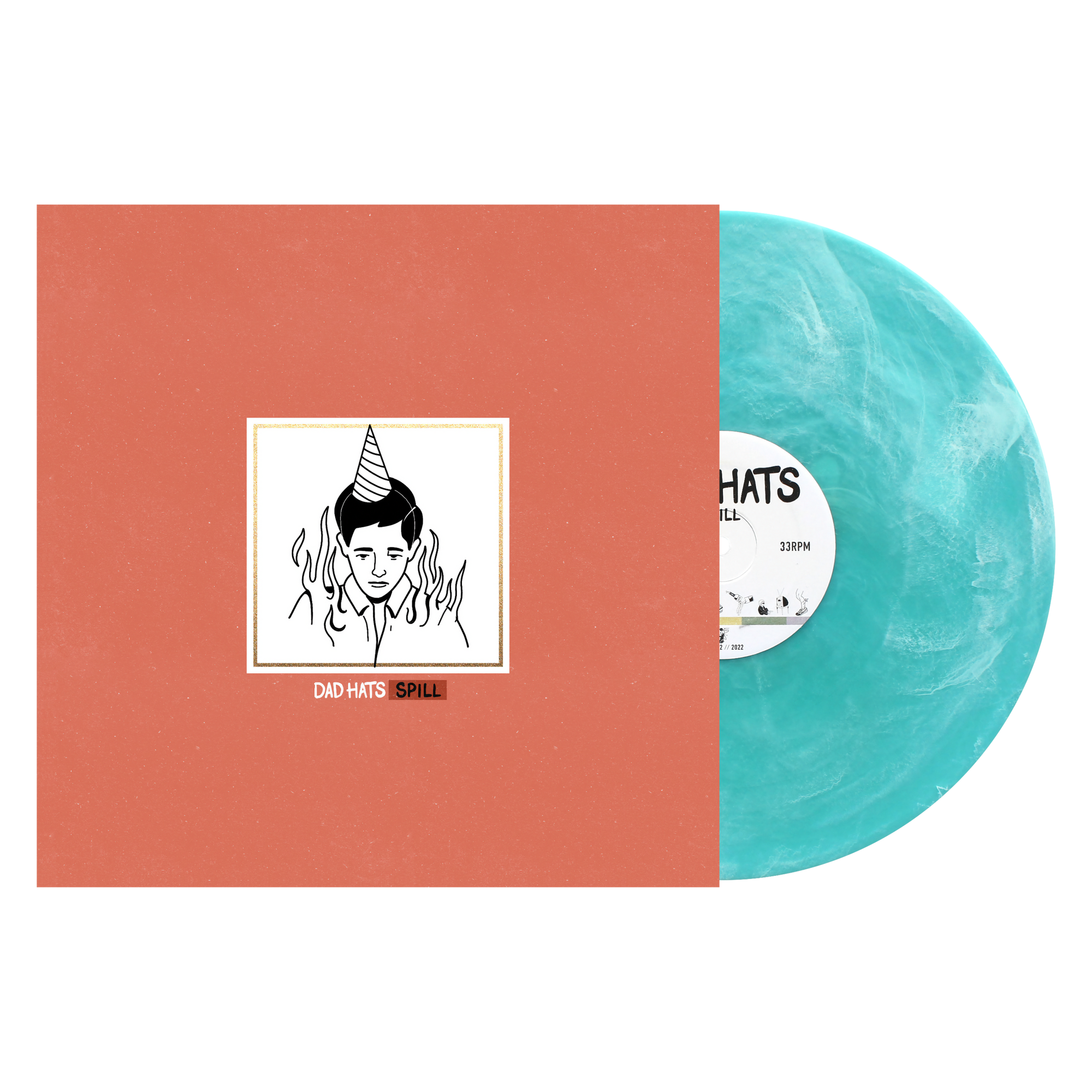 Dad Hats: Spill: Baby Blue Swirl Vinyl