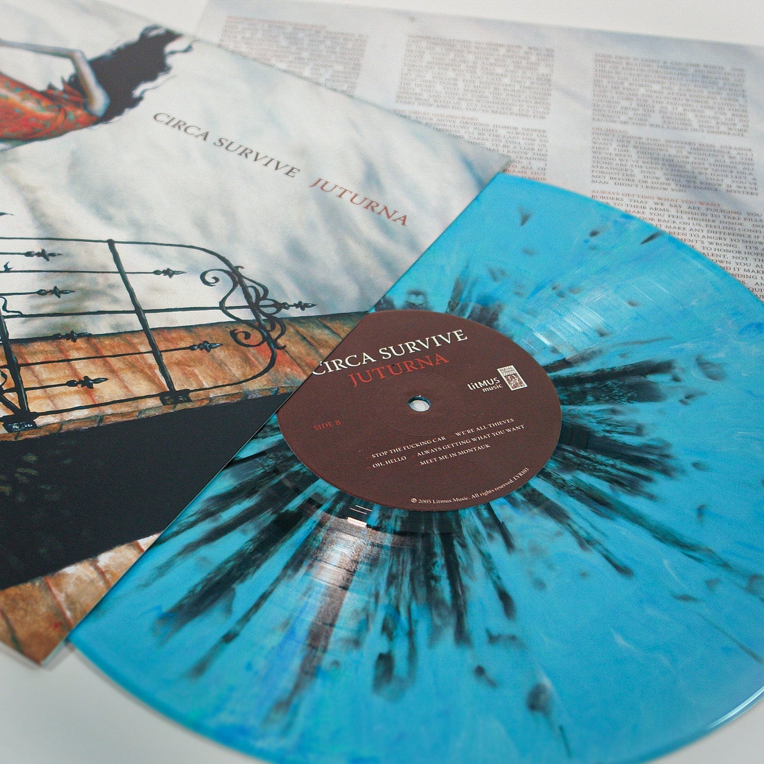 Circa Survive: Juturna: Pale Blue w/Black Splatter Vinyl LP - Steadfast Records