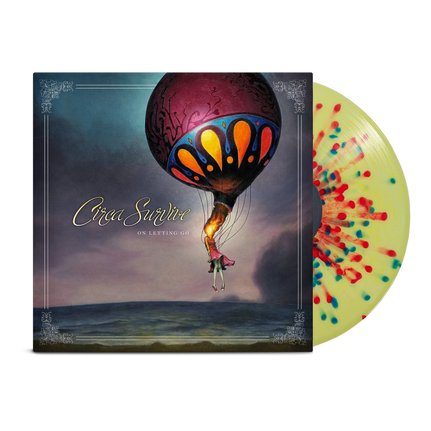 Circa Survive: On Letting Go: Custard w/Ruby & Blue Splatter Vinyl LP - Steadfast Records
