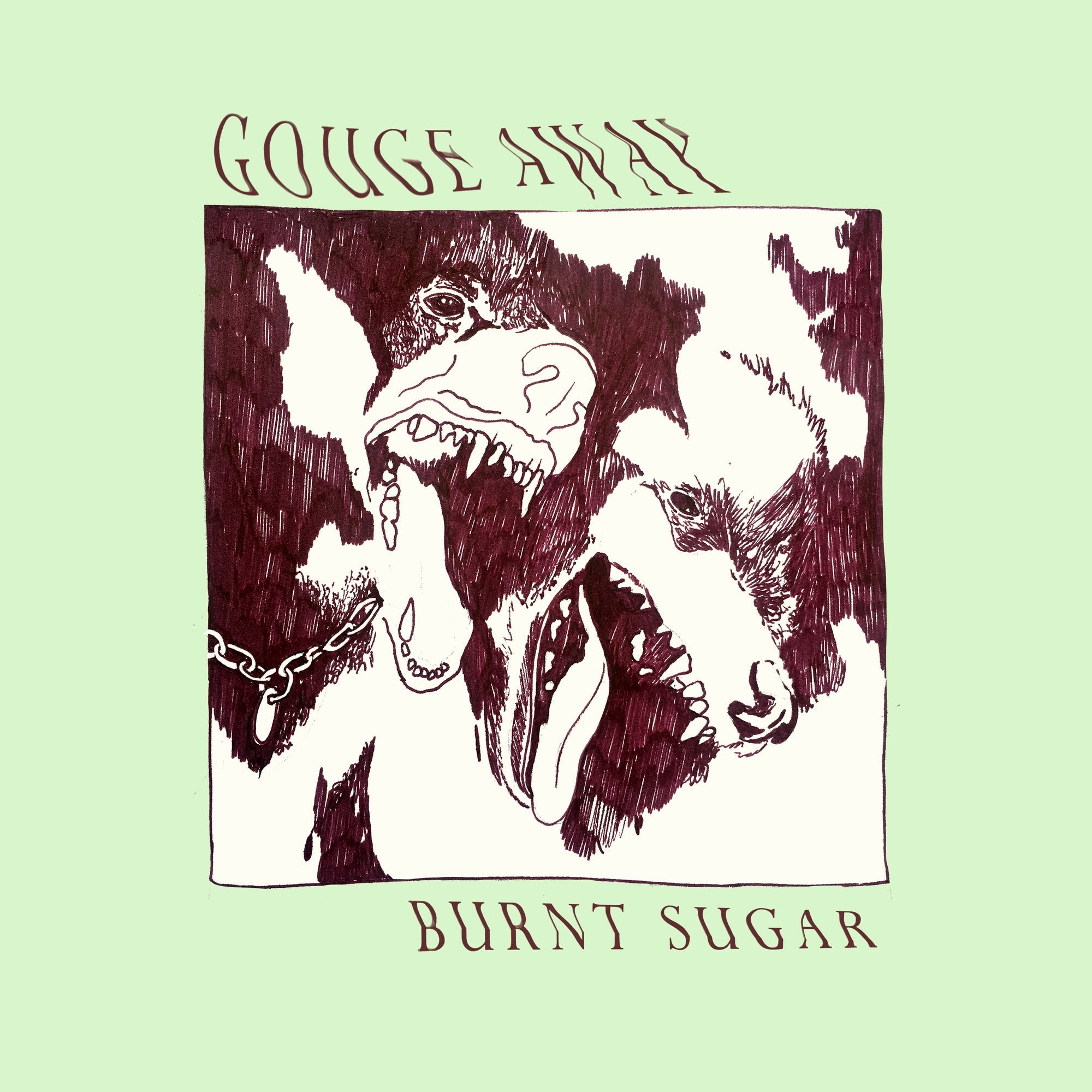 Gouge Away: Burnt Sugar: Cloudy Bone & Clear Vinyl LP - Steadfast Records