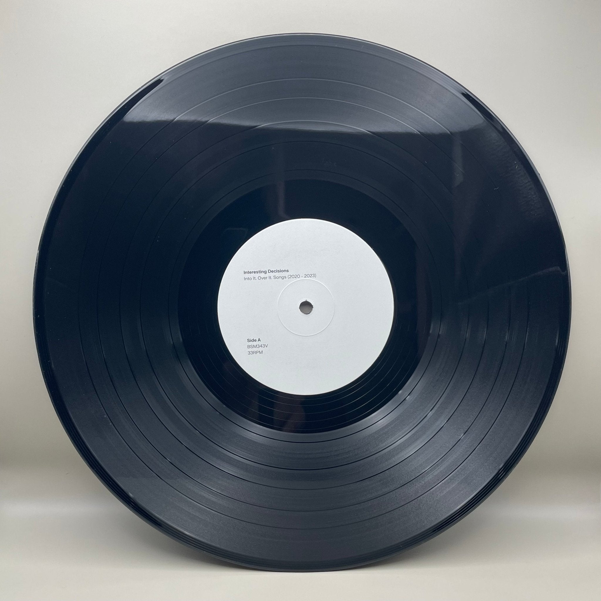 Into It. Over It: Interesting Decisions: Black Vinyl LP w/Die Cut Jacket (Import) - Steadfast Records