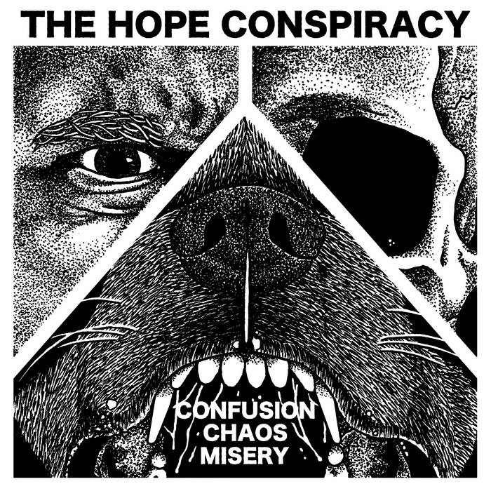 The Hope Conspiracy: Confusion / Chaos / Misery: Swamp Green Vinyl EP - Steadfast Records