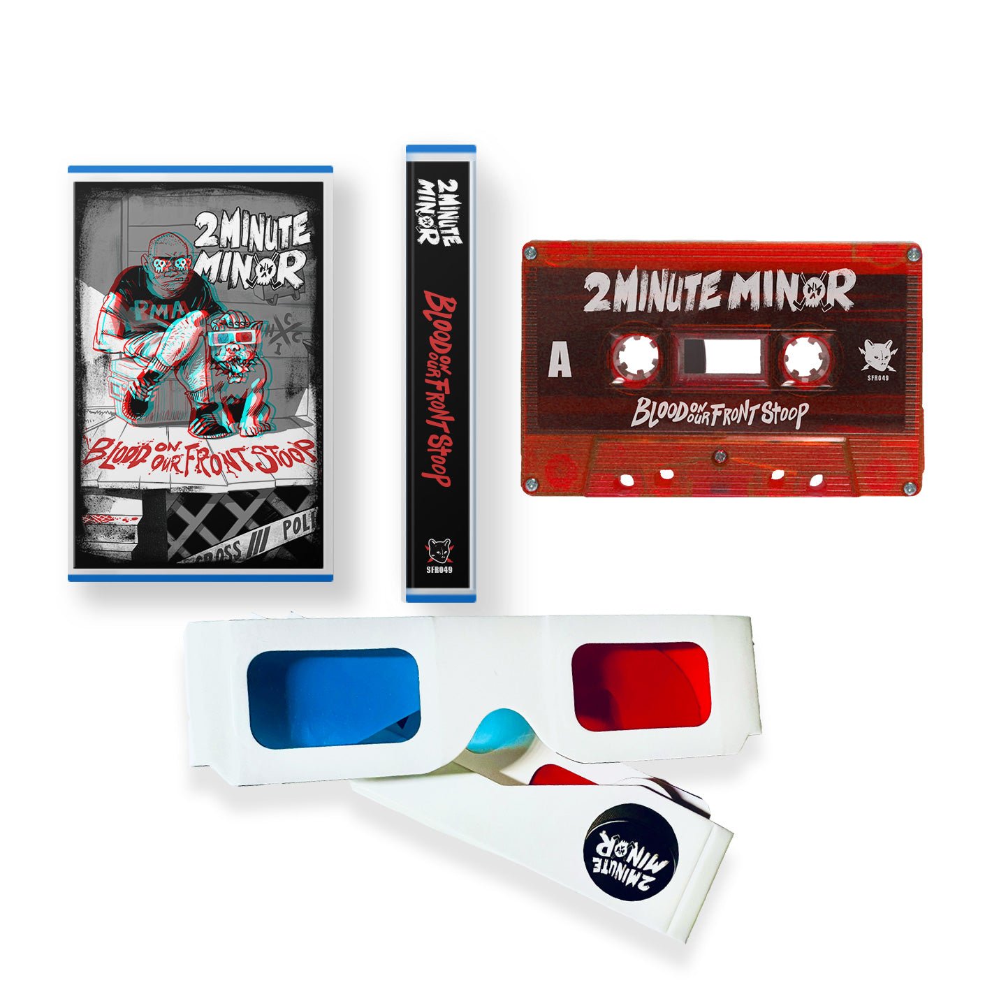 2Minute Minor: Blood On Our Front Stoop: 3D Cassette - Steadfast Records
