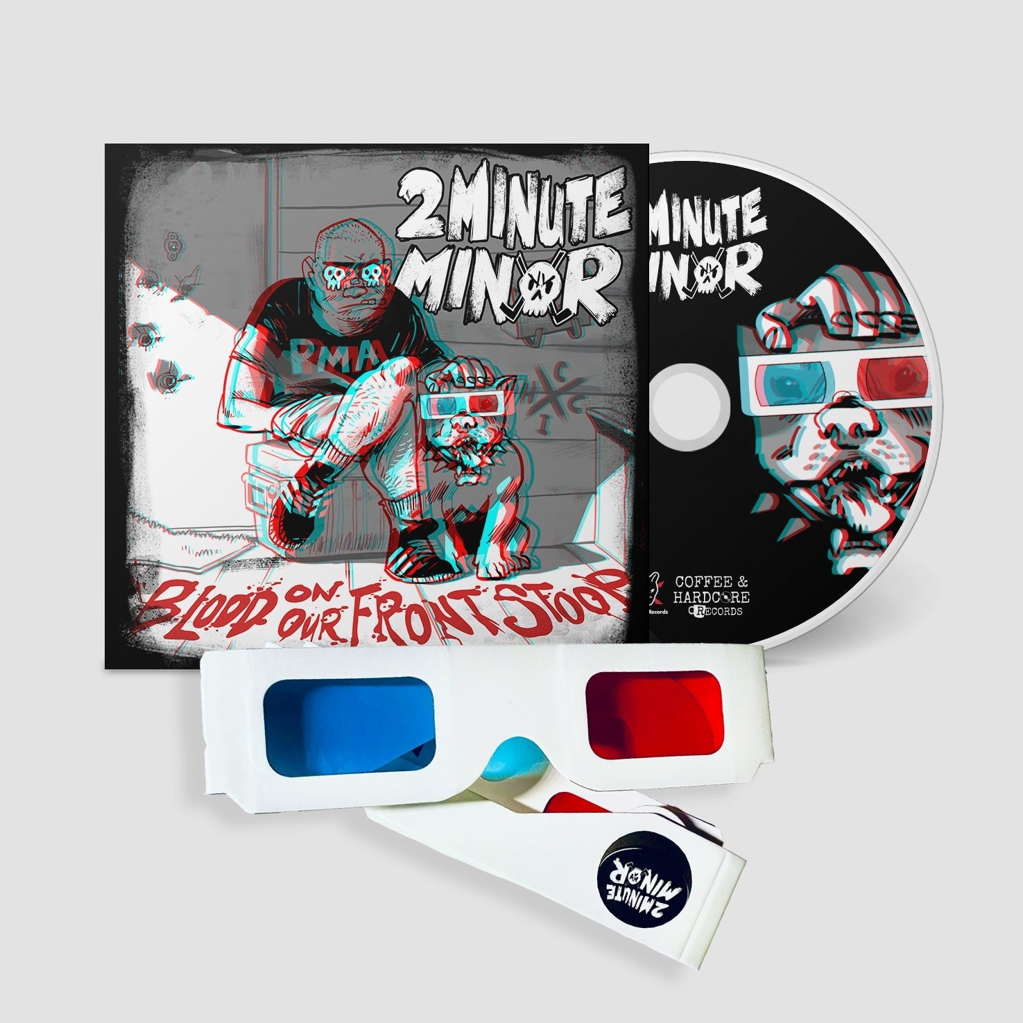 2Minute Minor: Blood On Our Front Stoop: 3D CD - Steadfast Records