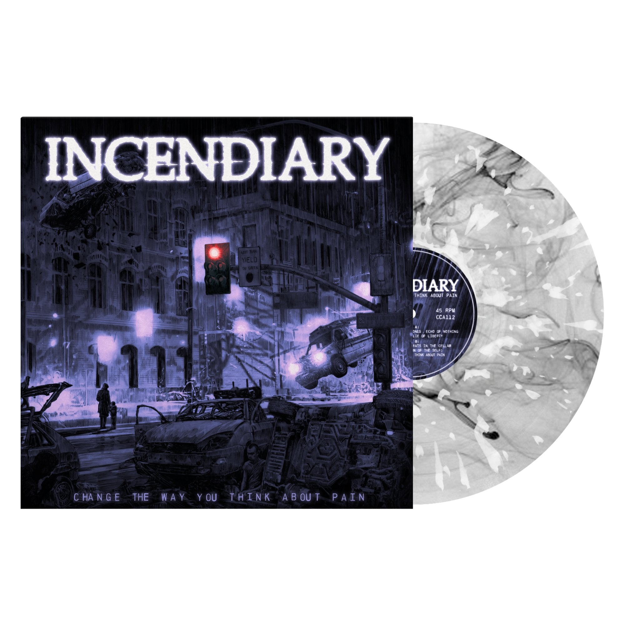 Incendiary: Change The Way You Think About Pain: Clear w/Black Smoke Vinyl - Steadfast Records