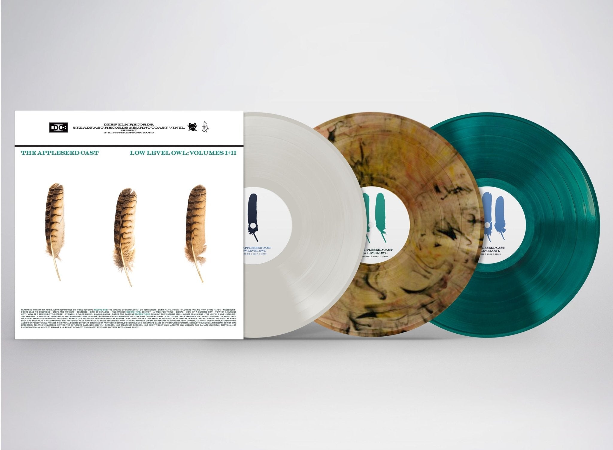 The Appleseed Cast: Low Level Owl: Volumes I + II: 3xLP Vinyl - Steadfast Records