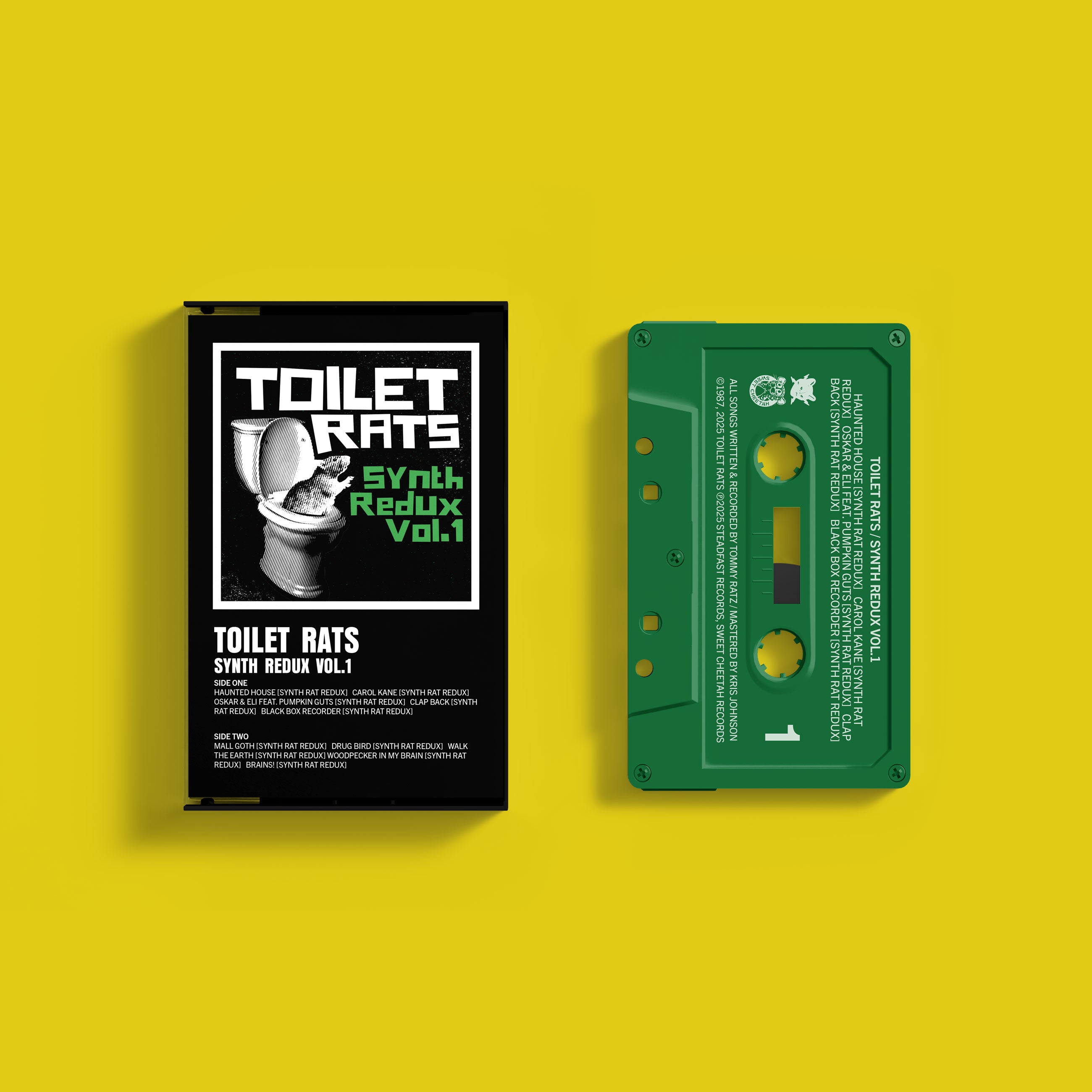 Toilet Rats: Synth Redux Vol. 1: Ecto-Green Cassette