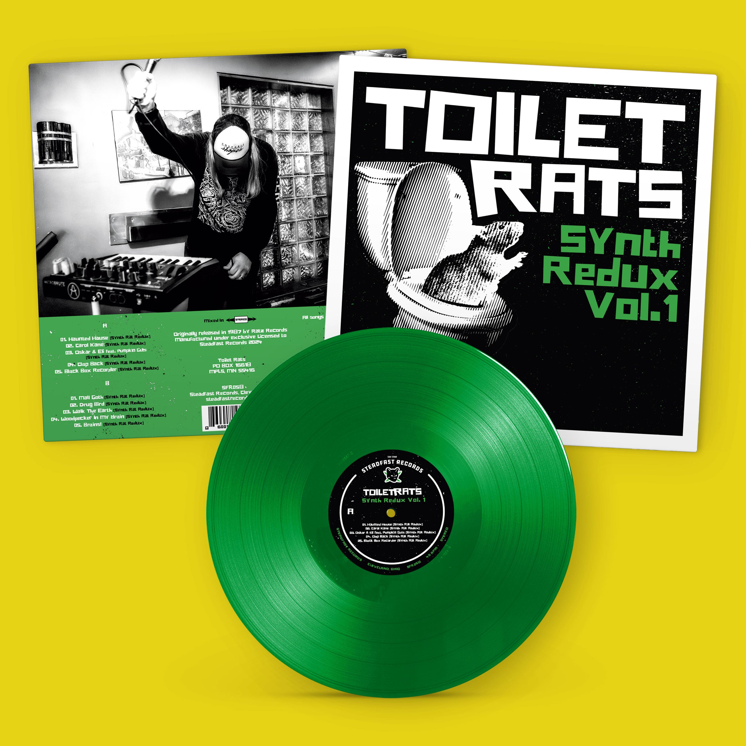 Toilet Rats: Synth Redux Vol. 1: Ecto-Green Vinyl LP