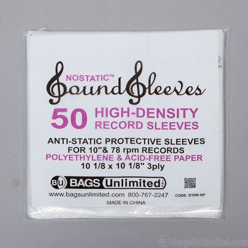 10 Inch Record NOSTATIC® Three Layer Inner Sleeve - Steadfast Records