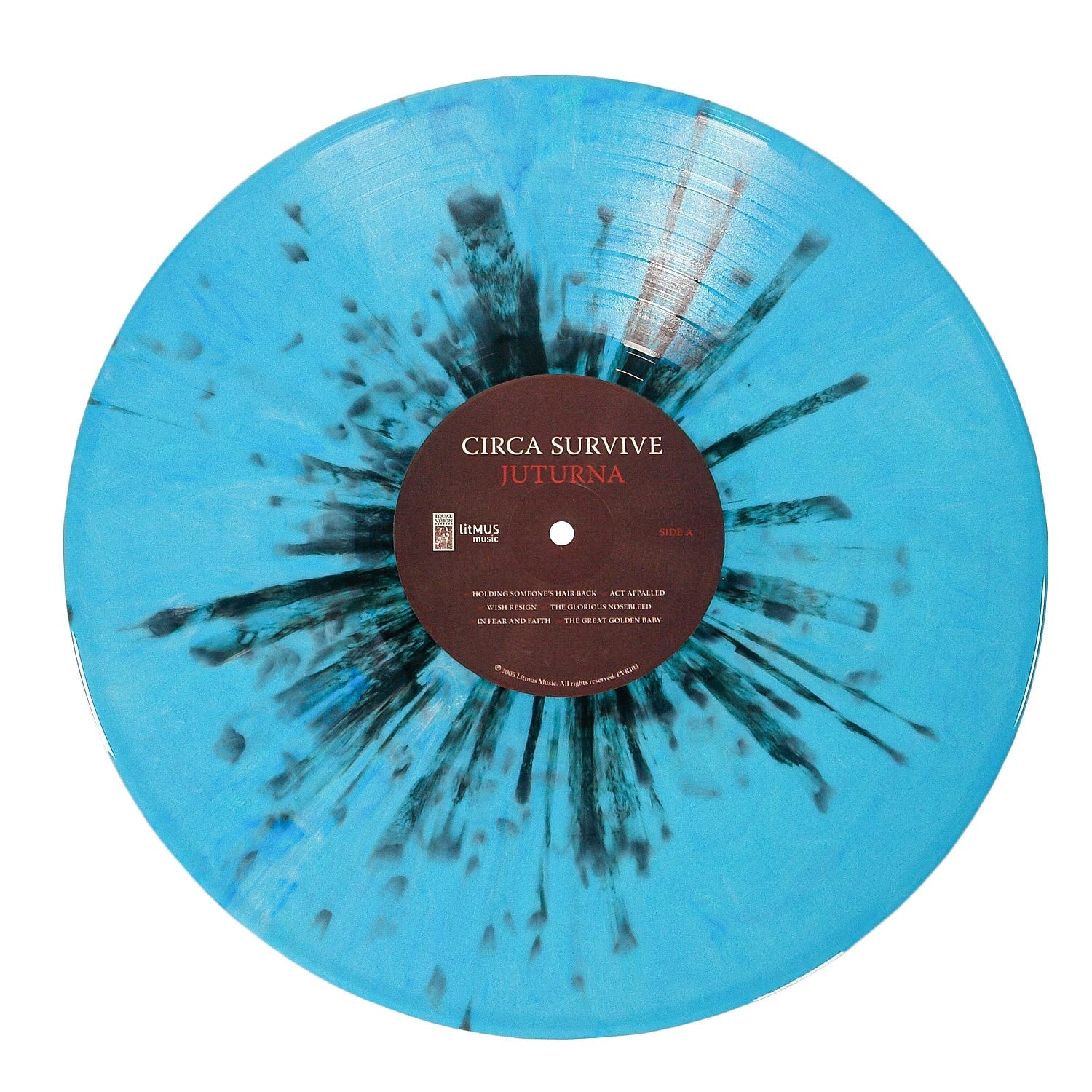 Circa Survive: Juturna: Pale Blue w/Black Splatter Vinyl LP - Steadfast Records