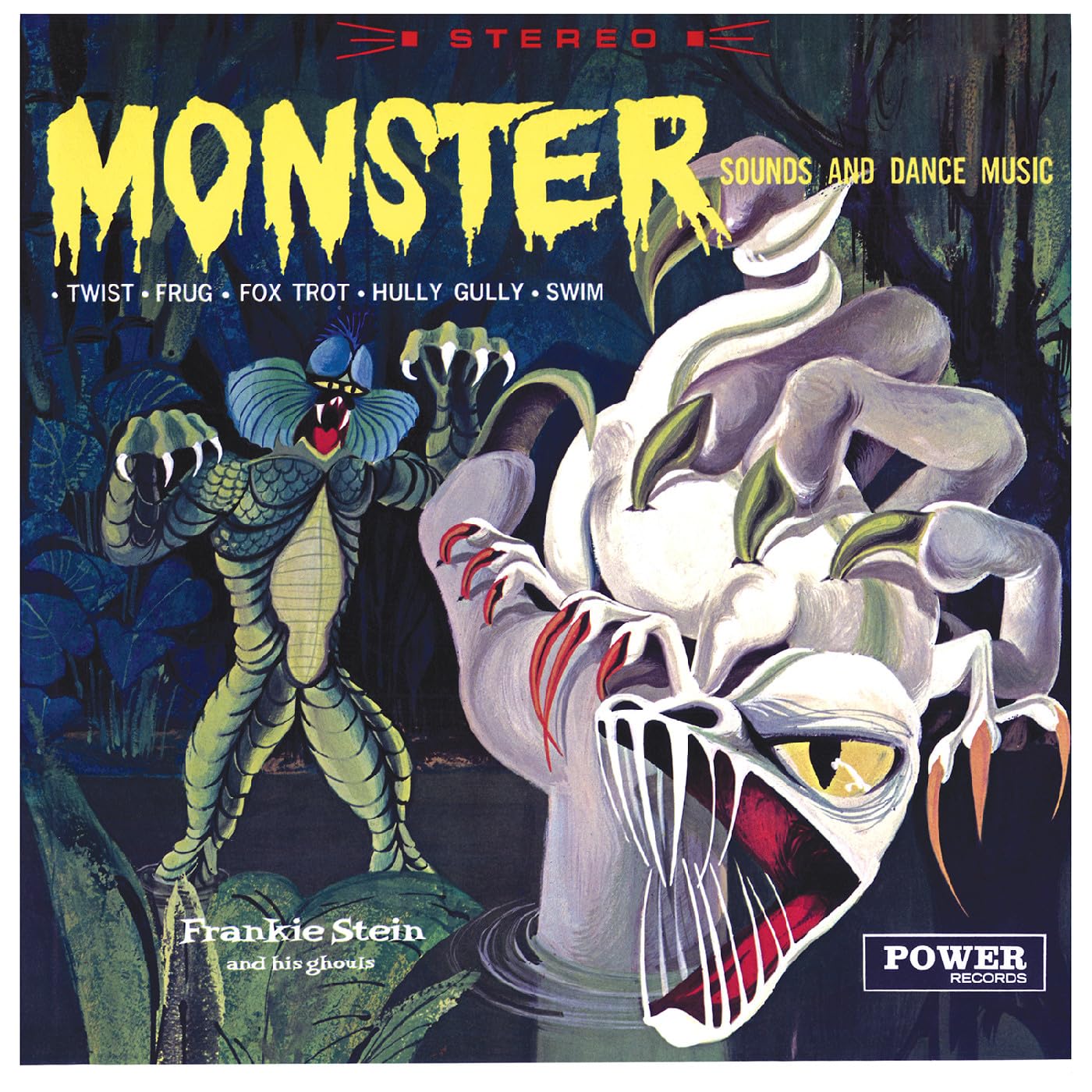 Frankie Stein and His Ghouls: Monster Sounds and Dance Music: Coke Clear w/Yellow Serpentine Swirl Vinyl - Steadfast Records