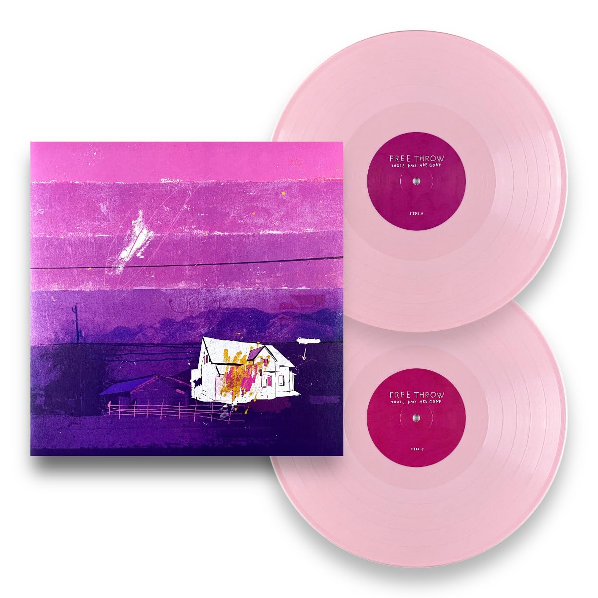 Free Throw: Those Days Are Gone: 10 Year Anniversary Edition: 2XLP Pink Vinyl - Steadfast Records