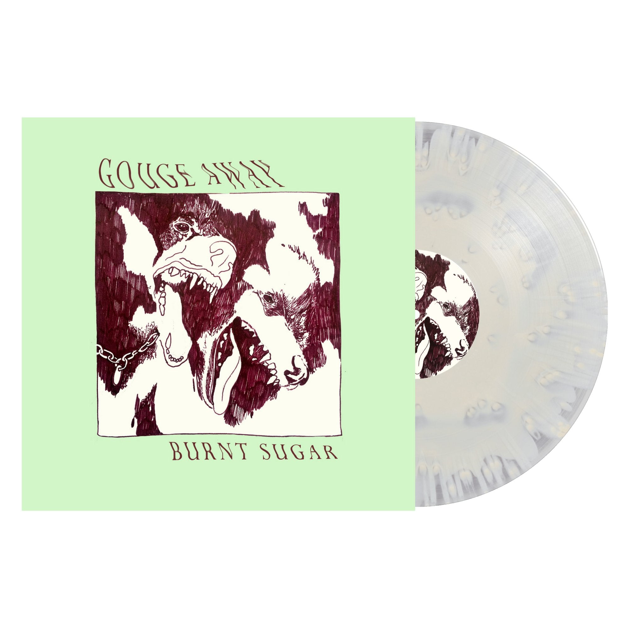 Gouge Away: Burnt Sugar: Cloudy Bone & Clear Vinyl LP - Steadfast Records