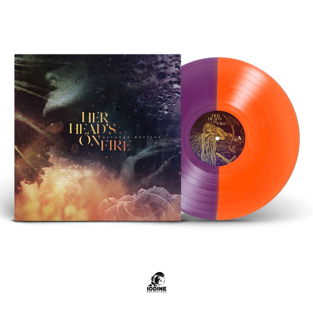 Her Head's On Fire: Strange Desires: Orange/Puple Vinyl LP (Import) - Steadfast Records