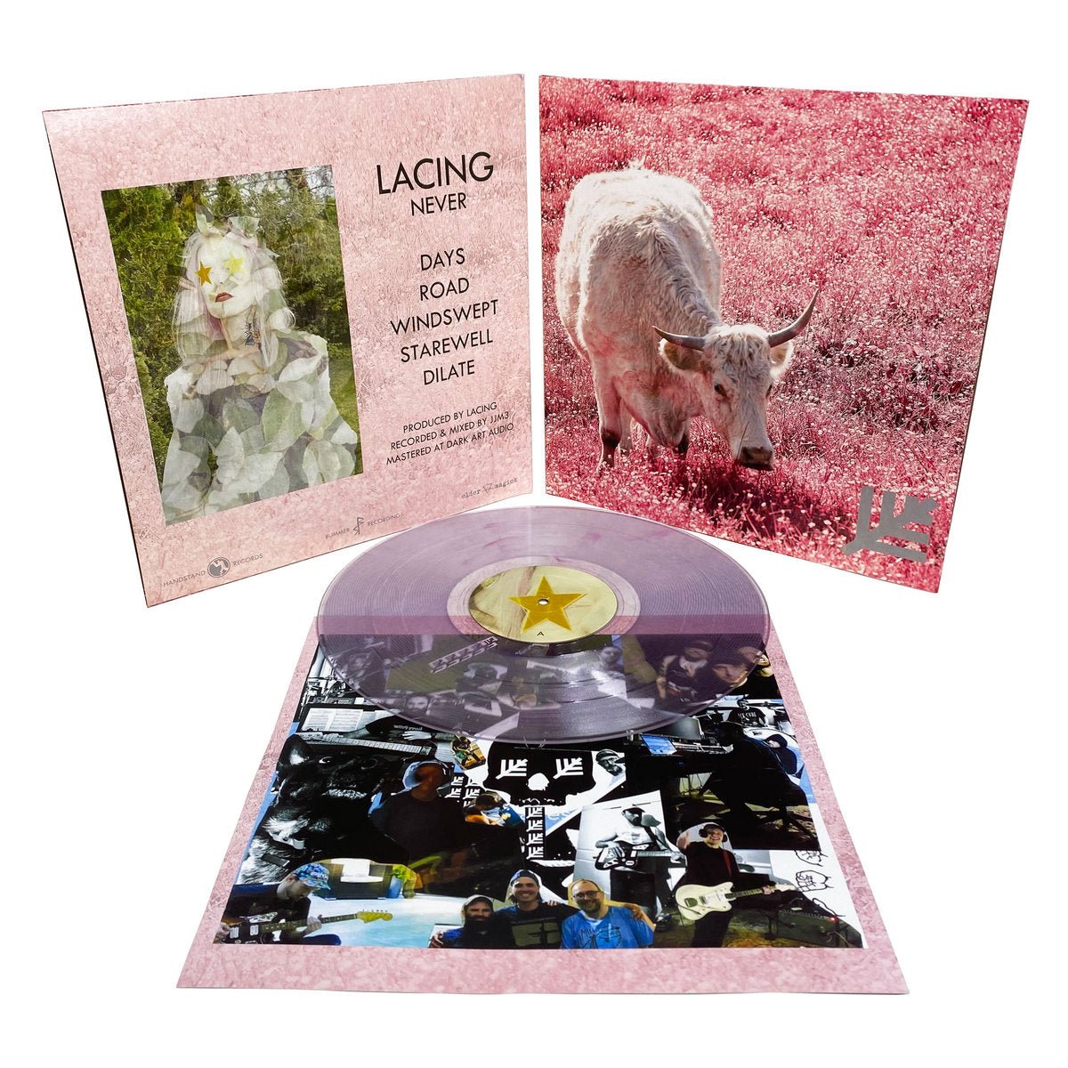 Lacing: Never: Clear w/Pink Smoke Vinyl - Steadfast Records
