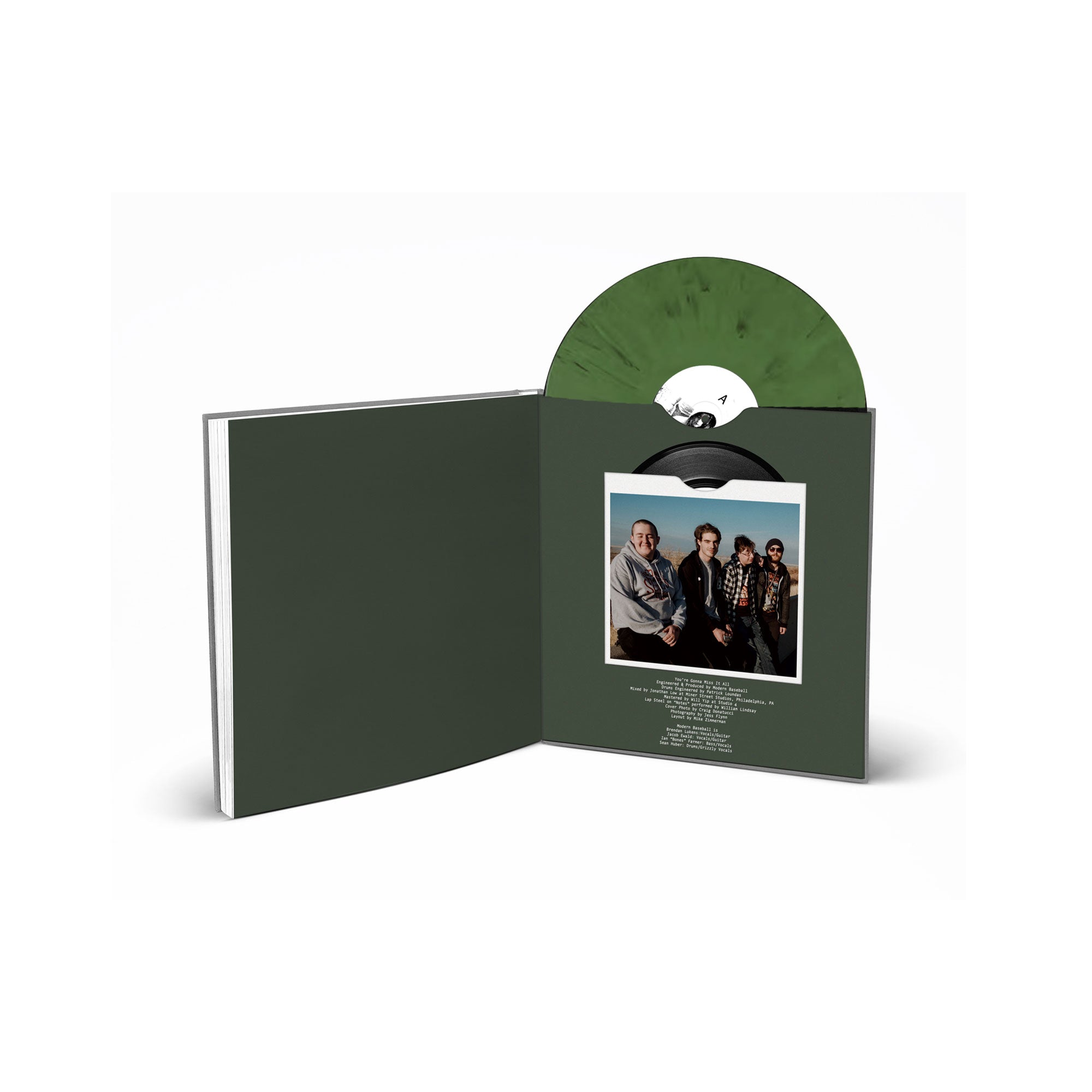 Modern Baseball: You're Gonna Miss It All: Jade Swirl 2xLP + 7" + Hardcover Book Deluxe Anniversary Edition - Steadfast Records