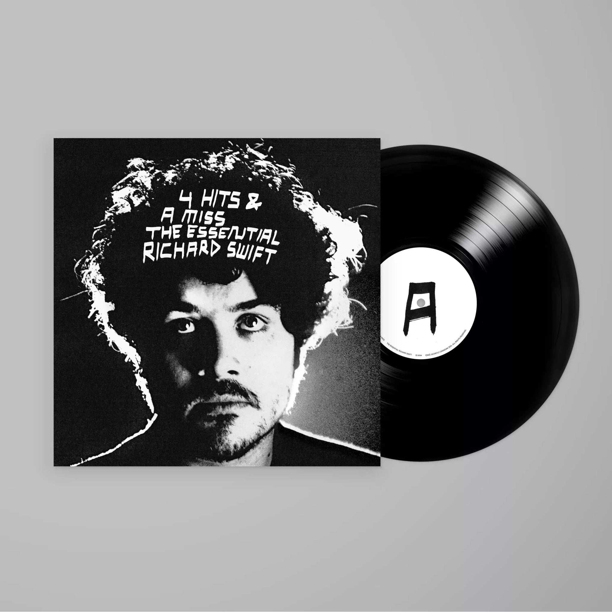 Richard Swift: 4 Hits & a Miss - The Essential Richard Swift: Black Vinyl LP - Steadfast Records