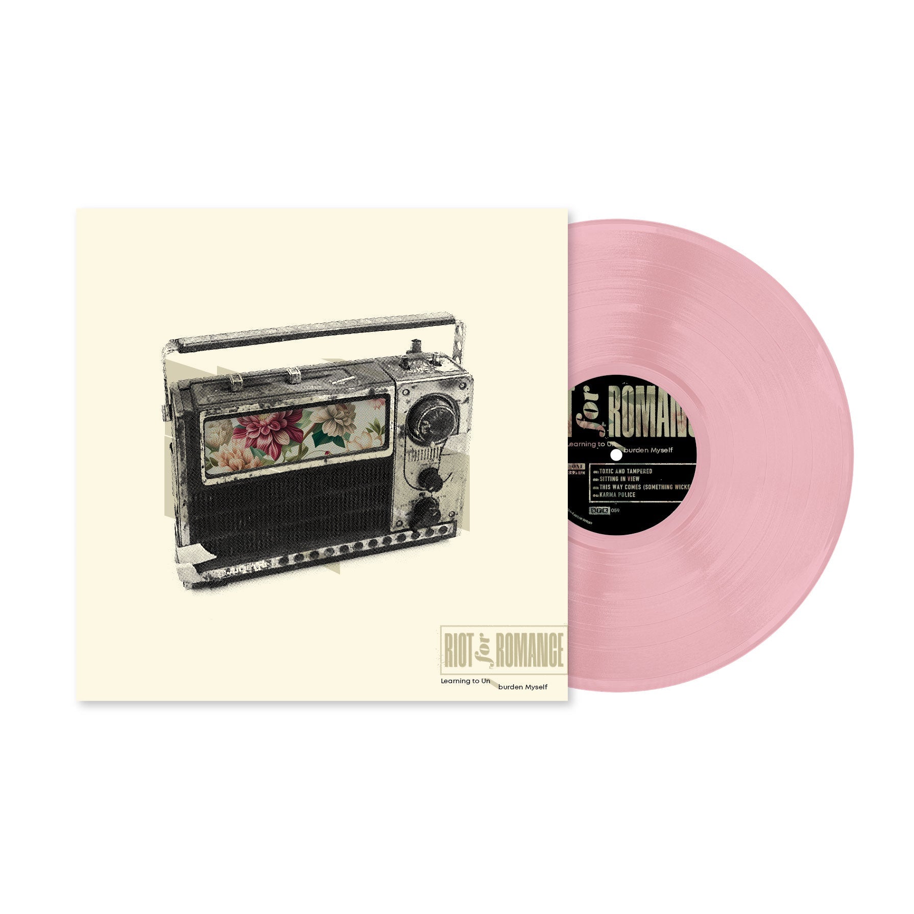 Riot For Romance: Learning to Unburden Myself: Pink Vinyl LP - Steadfast Records