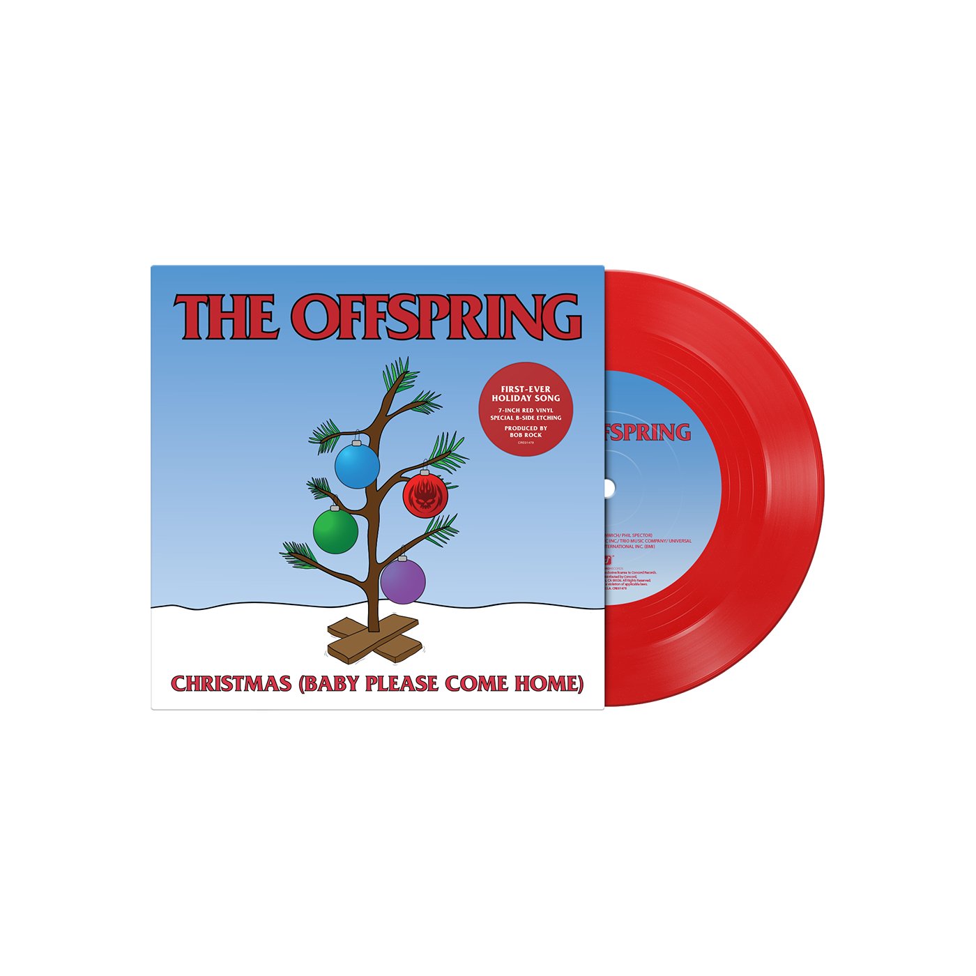 The Offspring: Christmas (Baby Please Come Home): Red Vinyl 7" - Steadfast Records