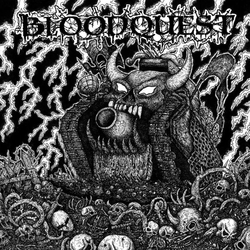 Bloodquest: Bloodquest 12" EP: Red w/ Blue Splatter - Steadfast Records