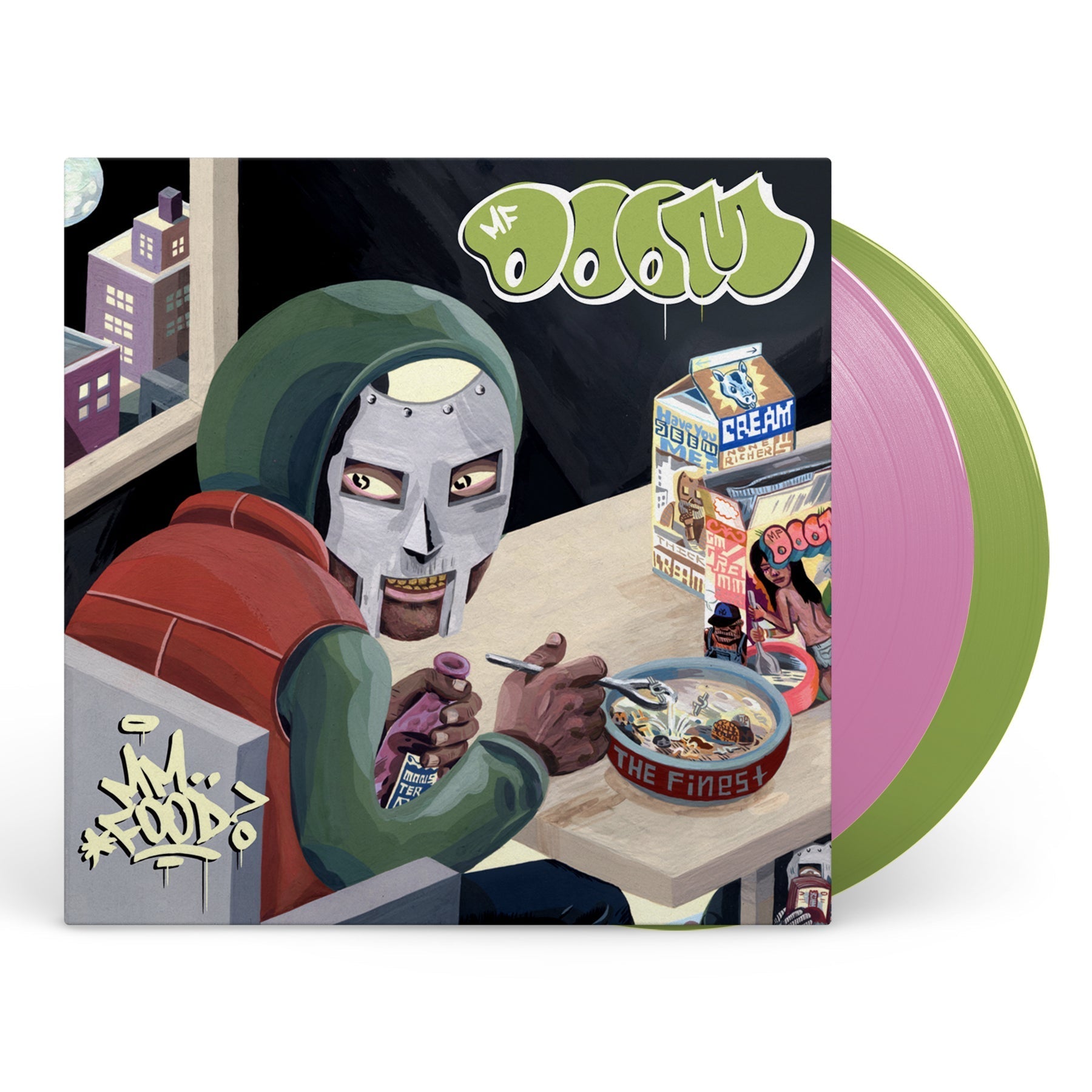 MF Doom: MM Food: 2LP Green + Pink Vinyl in Tip On Gatefold Jacket - Steadfast Records
