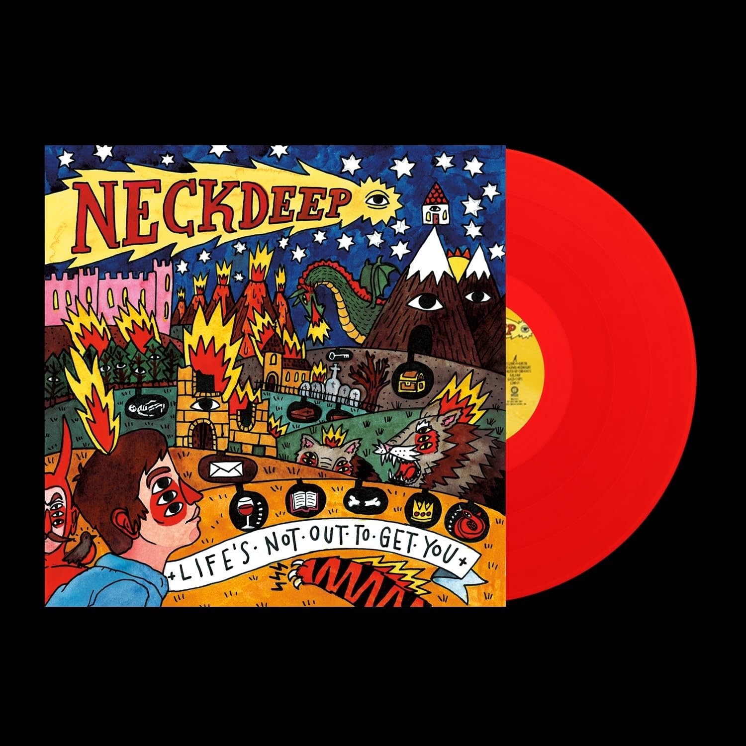 Neck Deep: Life's Not Out To Get You: Blood Red Vinyl LP - Steadfast Records