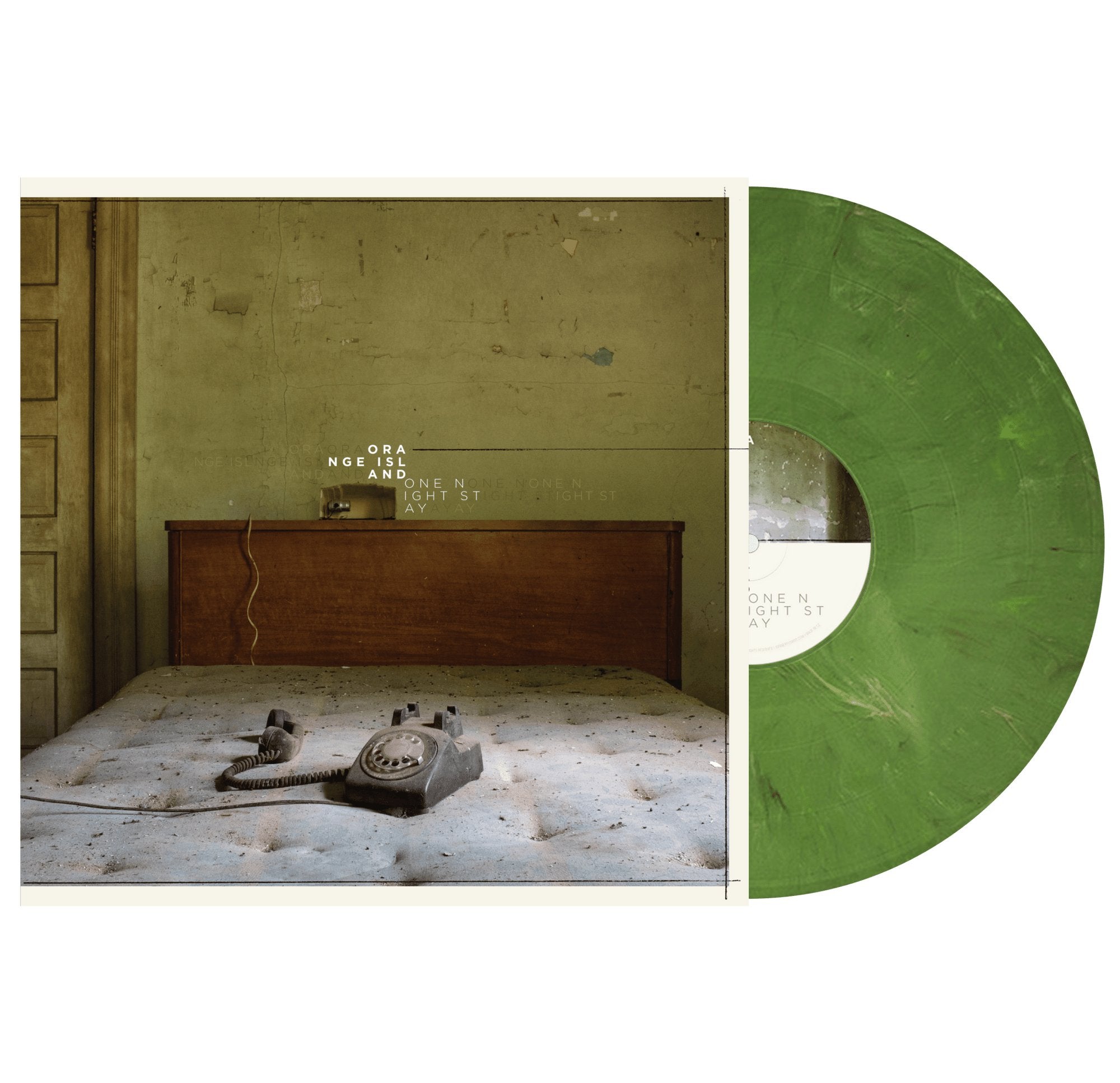 Orange Island: One Night Stay: Green Marble LP - Steadfast Records