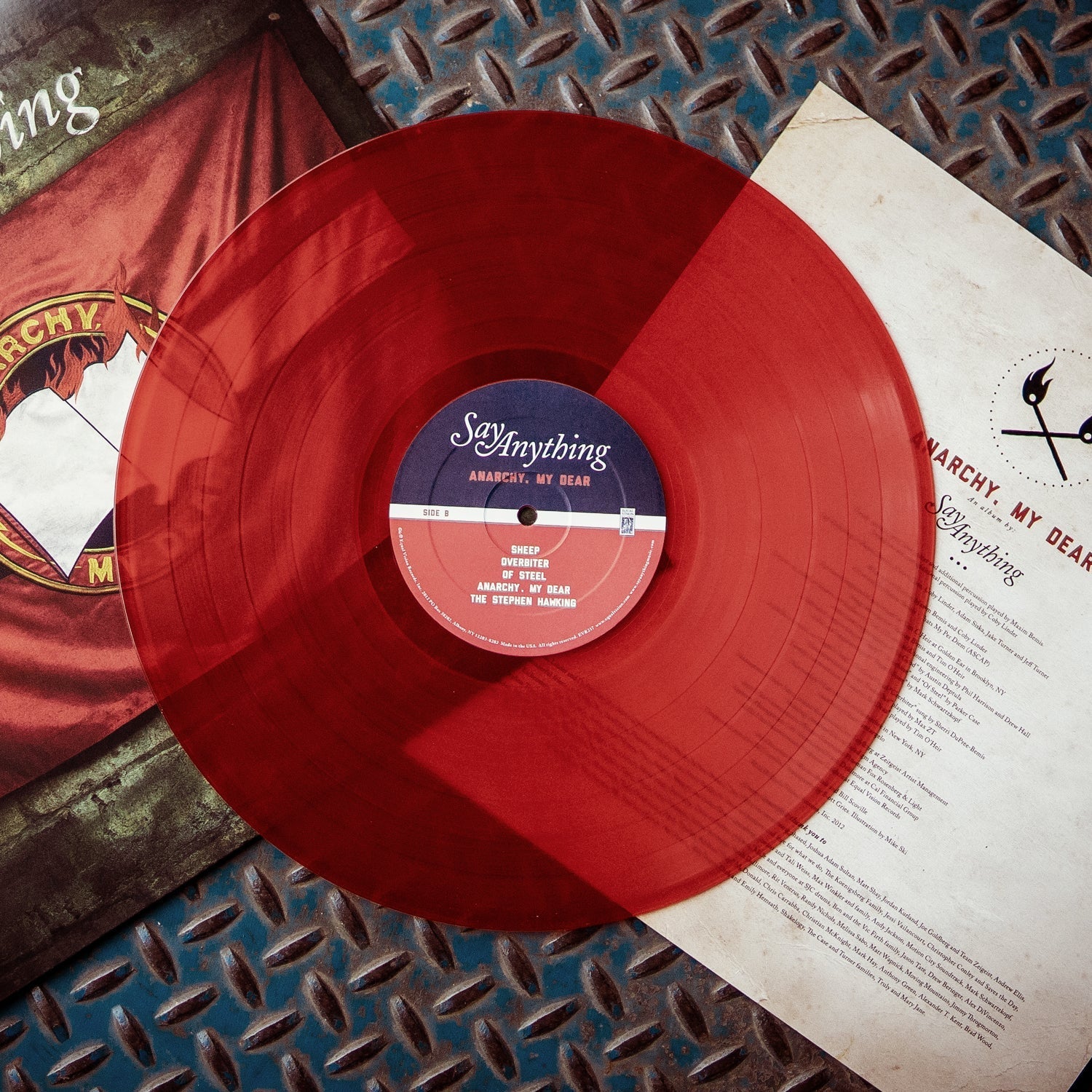 Say Anything: Anarchy, My Dear: Limited Edition Red Vinyl - Steadfast Records