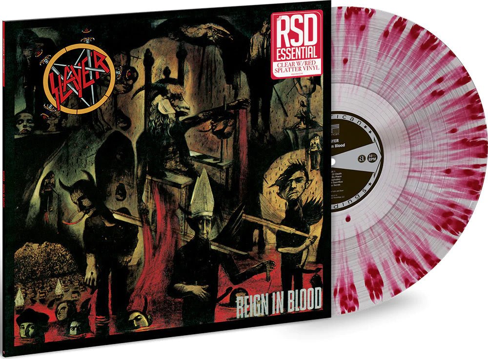 Slayer: Reign In Blood: RSD Essential Clear with Red Splatter Vinyl - Steadfast Records