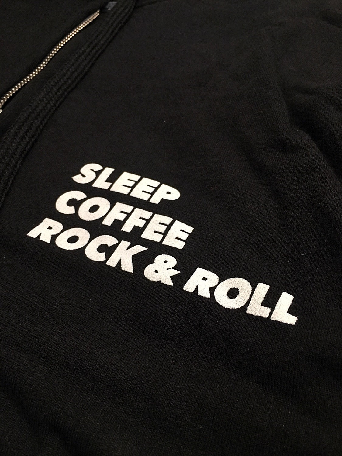 Sleep, Coffee, Rock & Roll Zip Up Hoodie - Steadfast Records