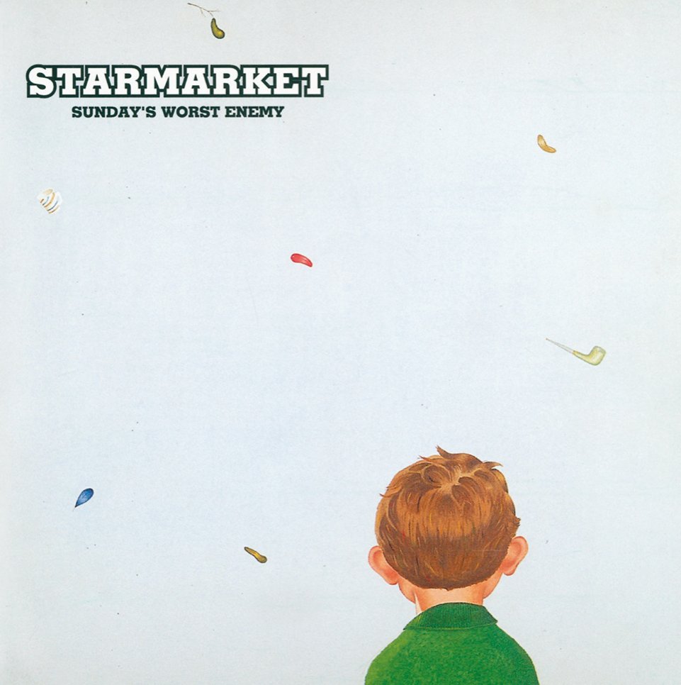 Starmarket: Sunday's Worst Enemy: White/Gray Marble Vinyl LP (Import) - Steadfast Records