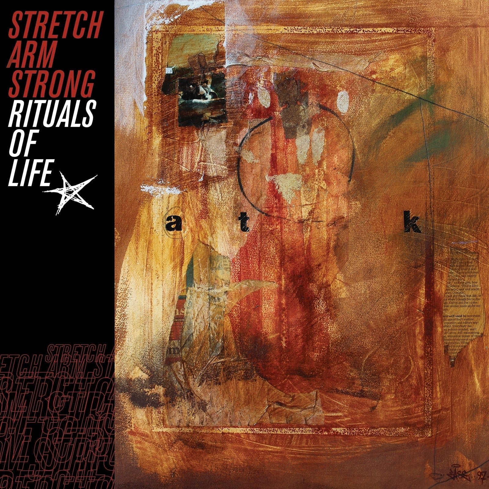 Stretch Armstrong: Rituals of Life: Half Red/Half Black/ w/Splatter LP - Steadfast Records