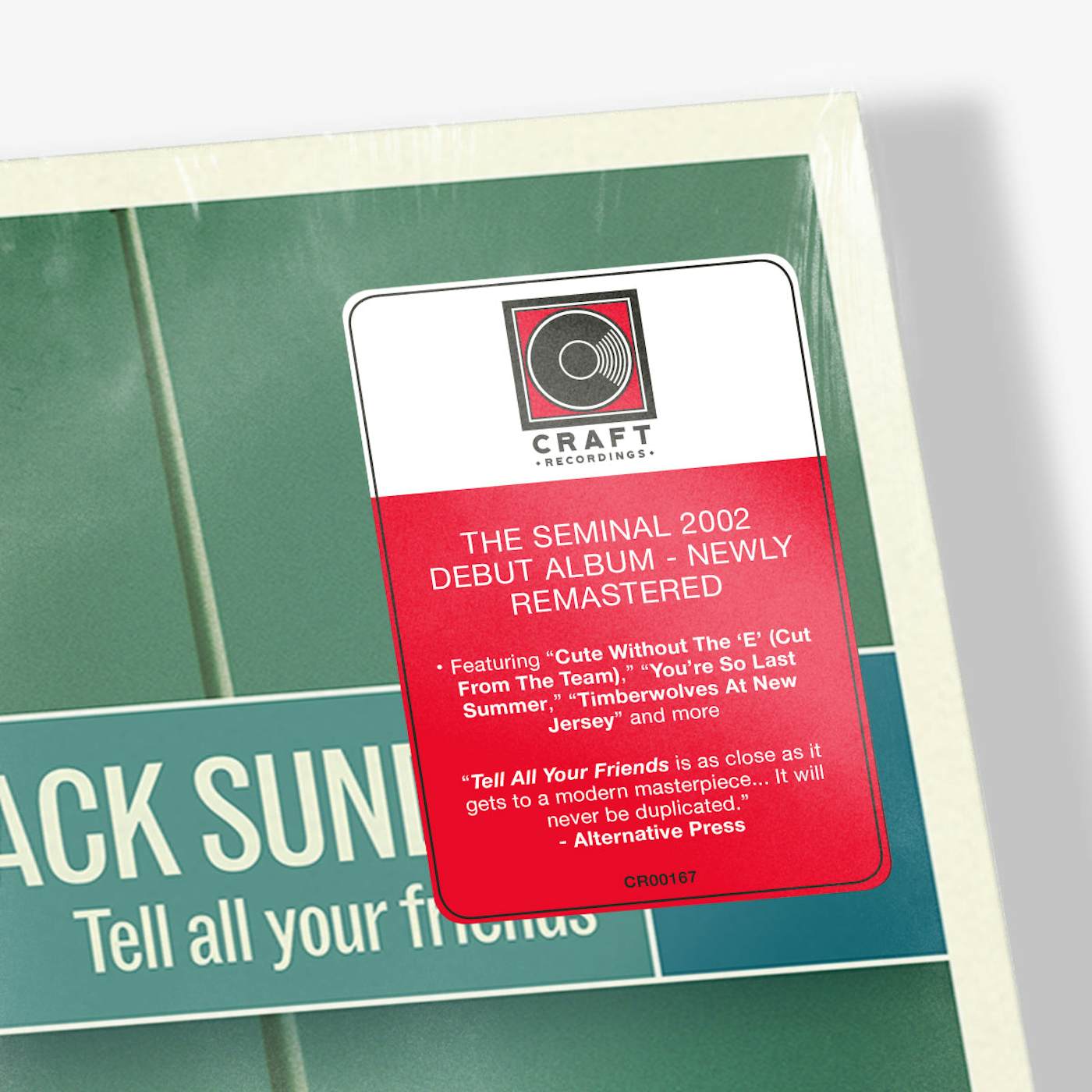 Taking Back Sunday: Tell All Your Friends: Black Vinyl LP - Steadfast Records