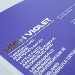 The National: High Violet: 2LP Black Vinyl Gatefold - Steadfast Records